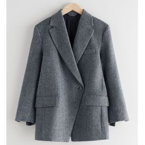 & Other Stories Oversized A Symmetrical Blazer